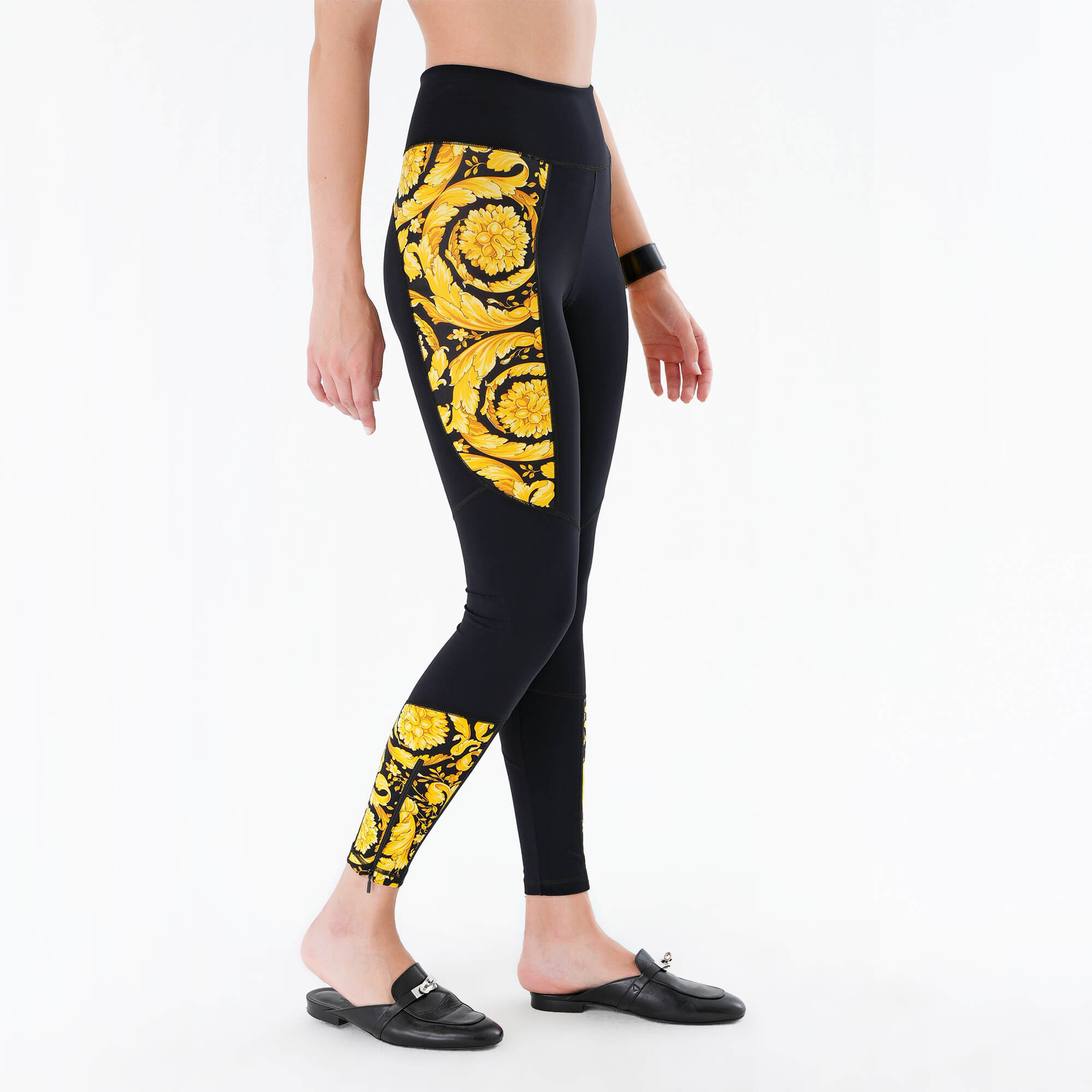 Versace -Barocco Black Gym Leggings M 